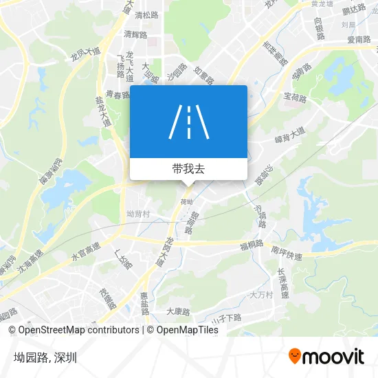 坳园路地图