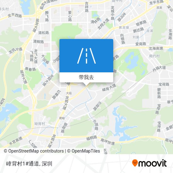 嶂背村1#通道地图