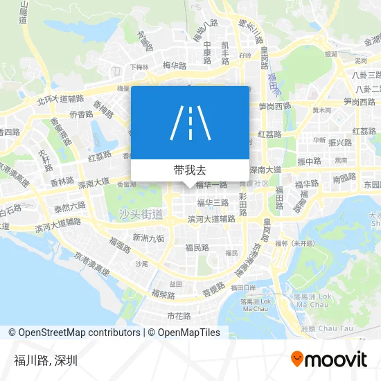 福川路地图
