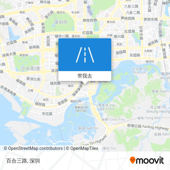百合三路地图