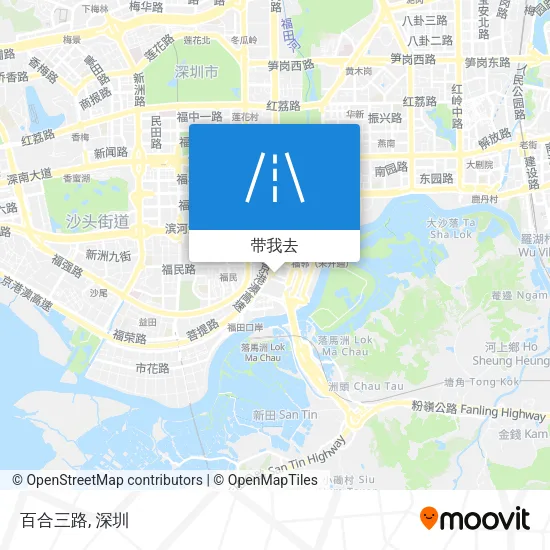 百合三路地图