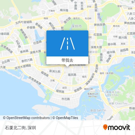 石厦‎北二街地图
