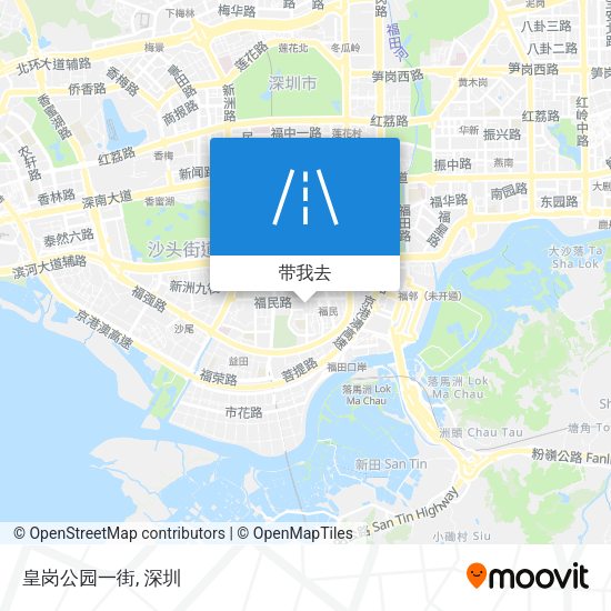 皇岗公园一街地图