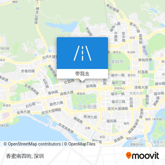 香蜜南四街地图