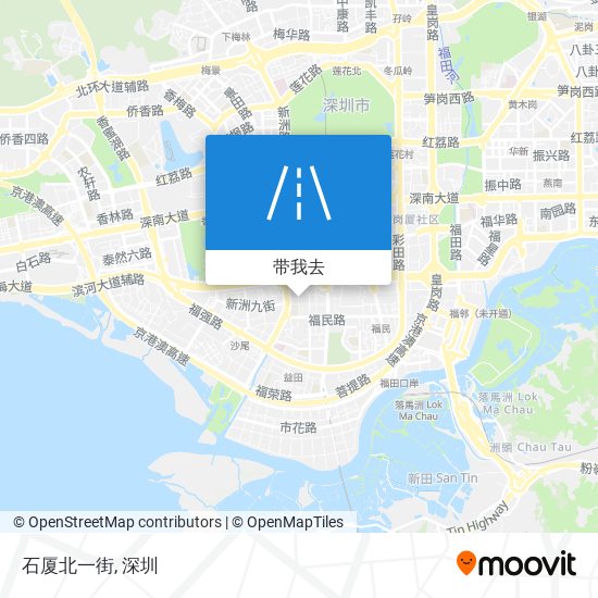 石厦‎北一街地图