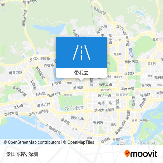 景田东路地图