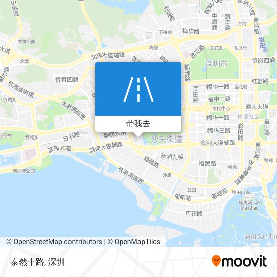 泰然十路地图