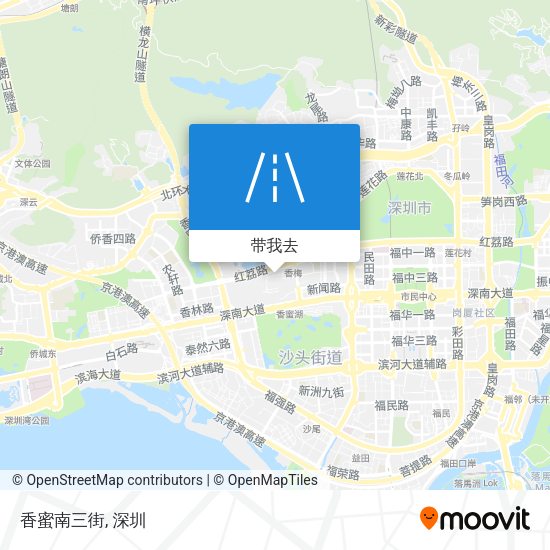 香蜜南三街地图