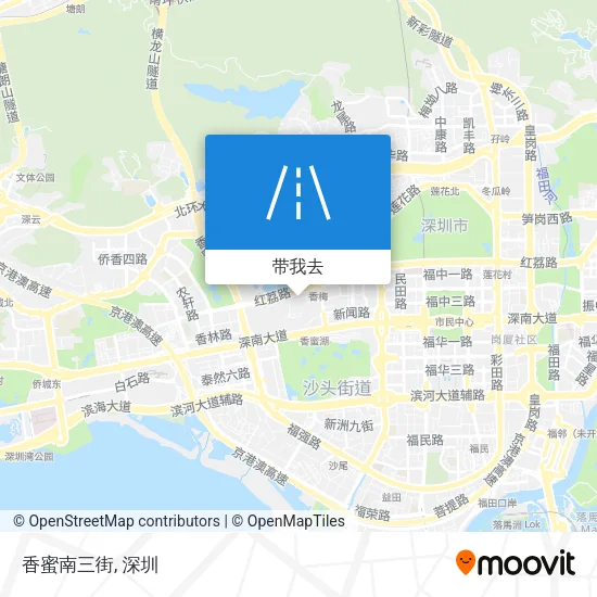 香蜜南三街地图