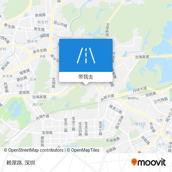 赖屋路地图