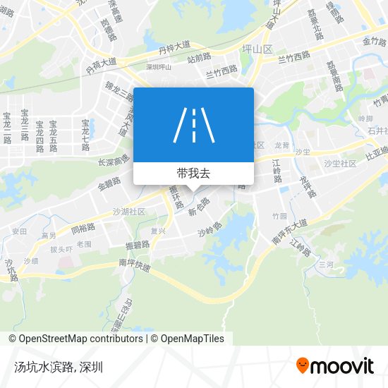 汤坑水滨路地图
