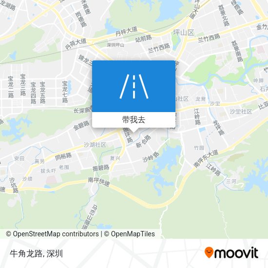 牛角龙路地图