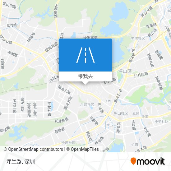 坪兰路地图