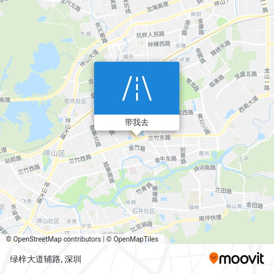 绿梓大道辅路地图