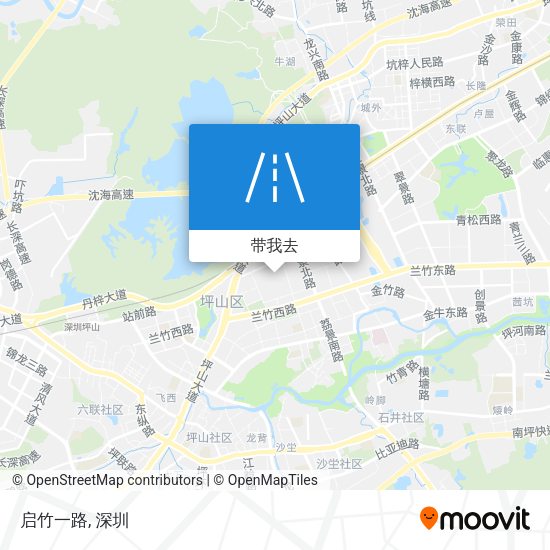 启竹一路地图