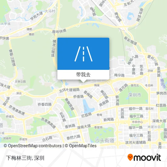 下梅林三街地图