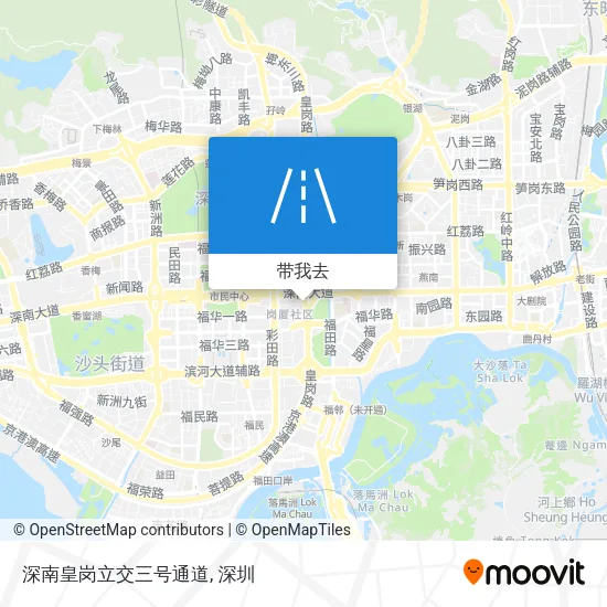 深南皇岗立交三号通道地图