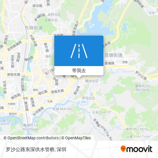 罗沙公路东深供水管桥地图