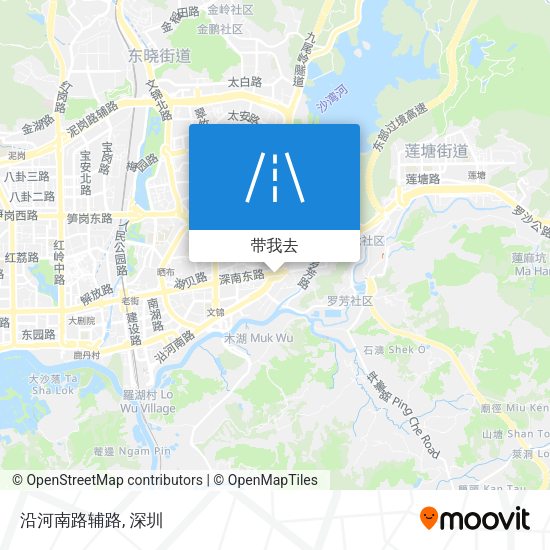沿河南路辅路地图