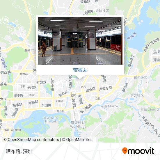 晒布路地图