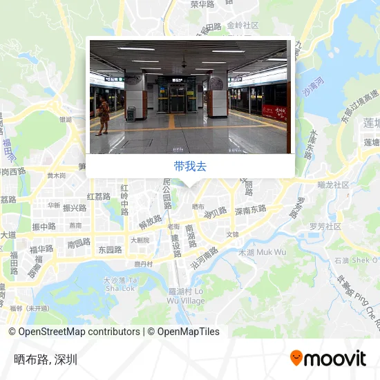 晒布路地图