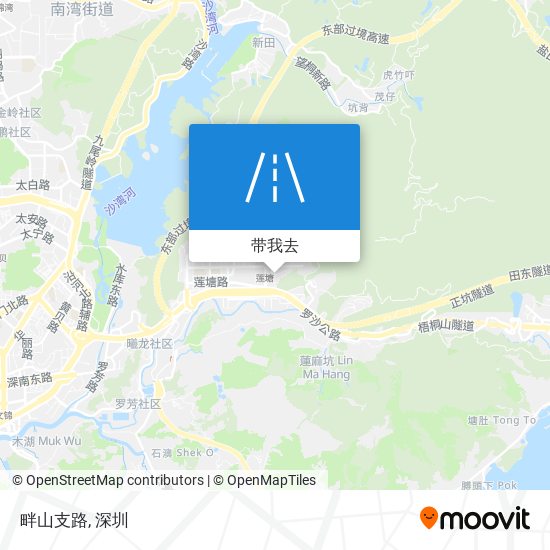 畔山支路地图