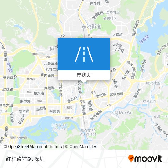 红桂路辅路地图