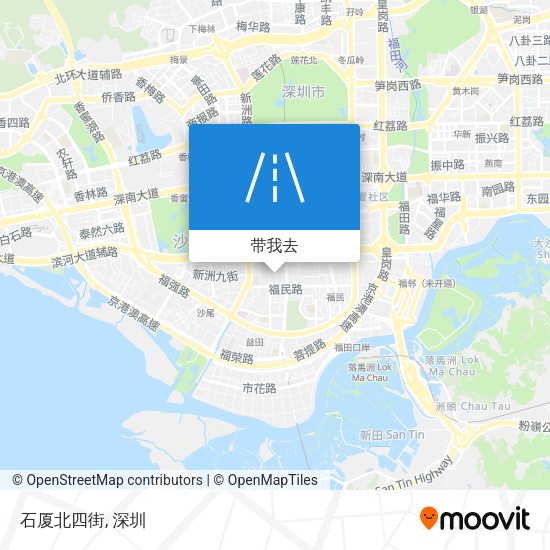 石厦‎北四街地图