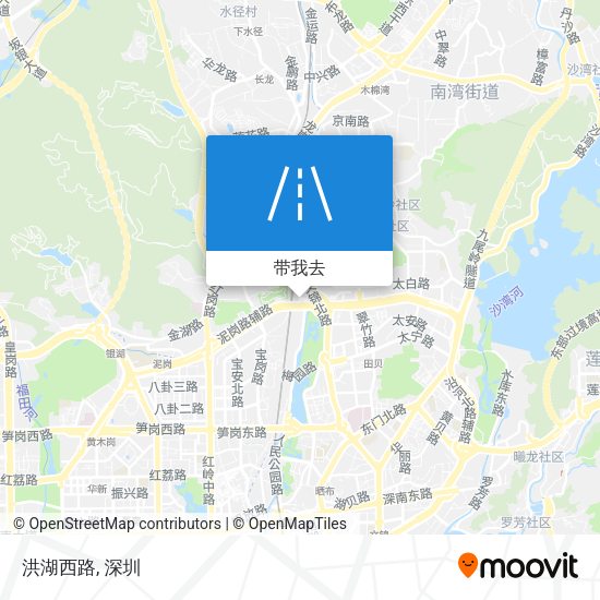 洪湖西路地图