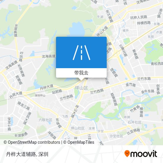 丹梓大道辅路地图