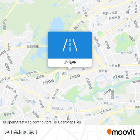 坪山高芯路地图