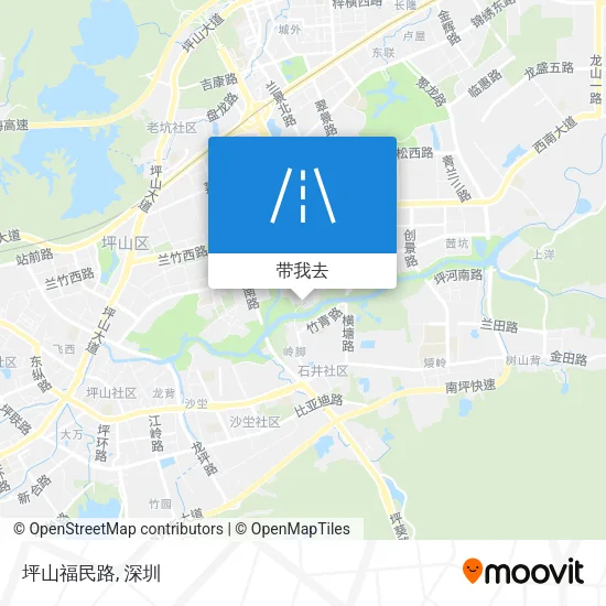 坪山福民路地图
