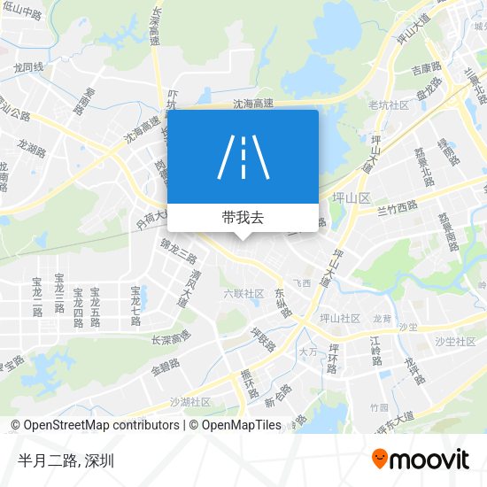 半月二路地图