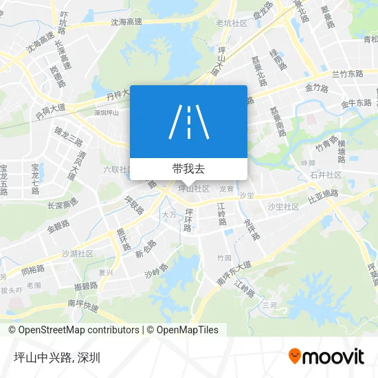 坪山中兴路地图