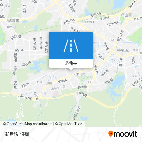 新屋路地图