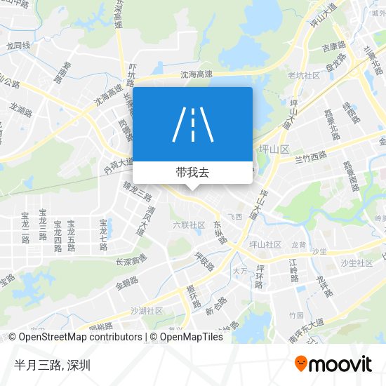半月三路地图