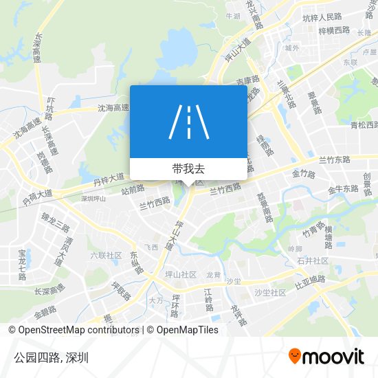 公园四路地图