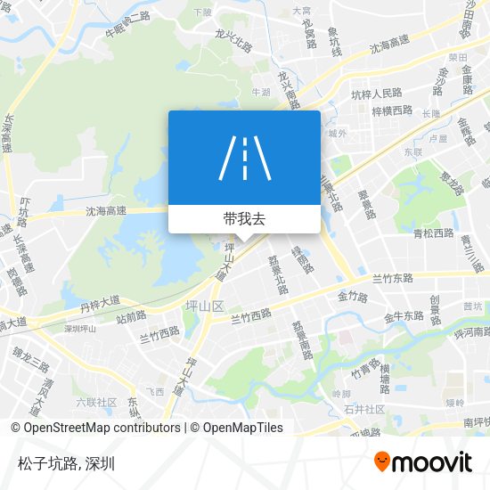 松子坑路地图