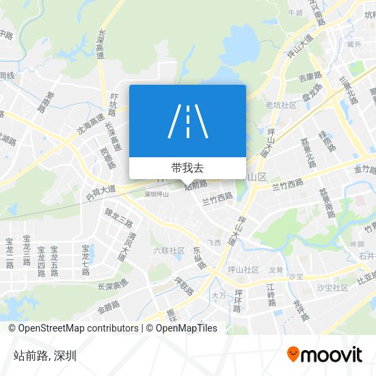 站前路地图