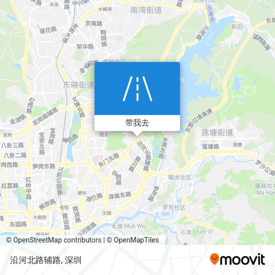 沿河北路辅路地图
