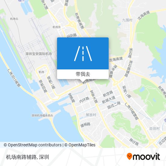 机场南路辅路地图