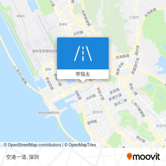 空港一道地图