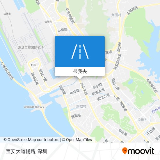 宝安大道辅路地图