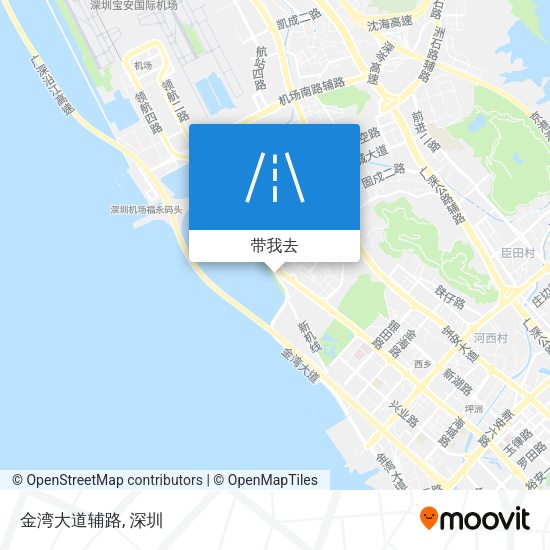 金湾大道辅路地图