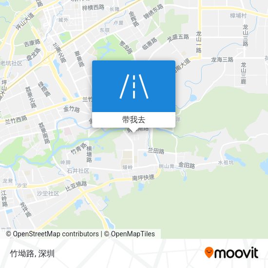 竹坳路地图