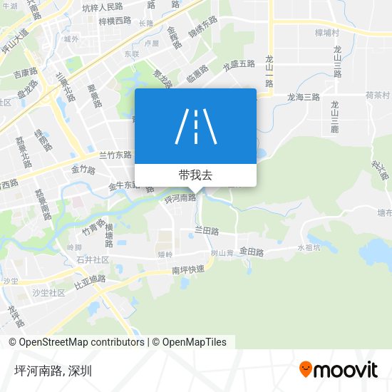 坪河南路地图