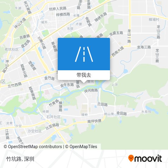 竹坑路地图