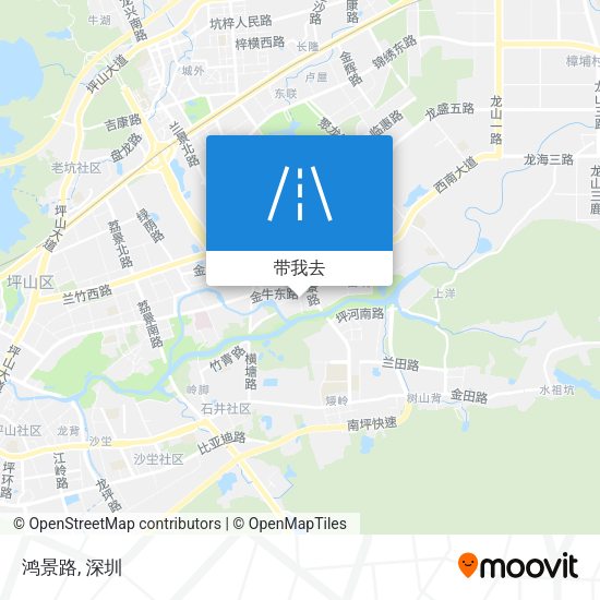 鸿景路地图