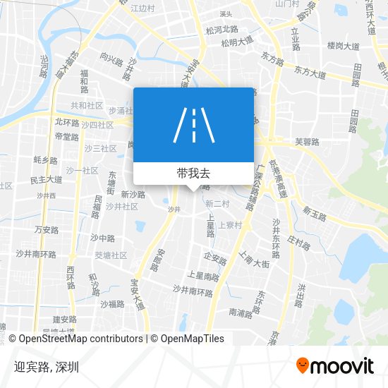 迎宾路地图