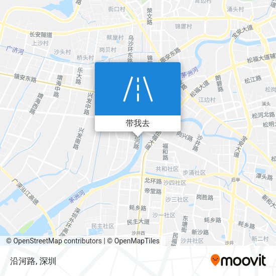 沿河路地图